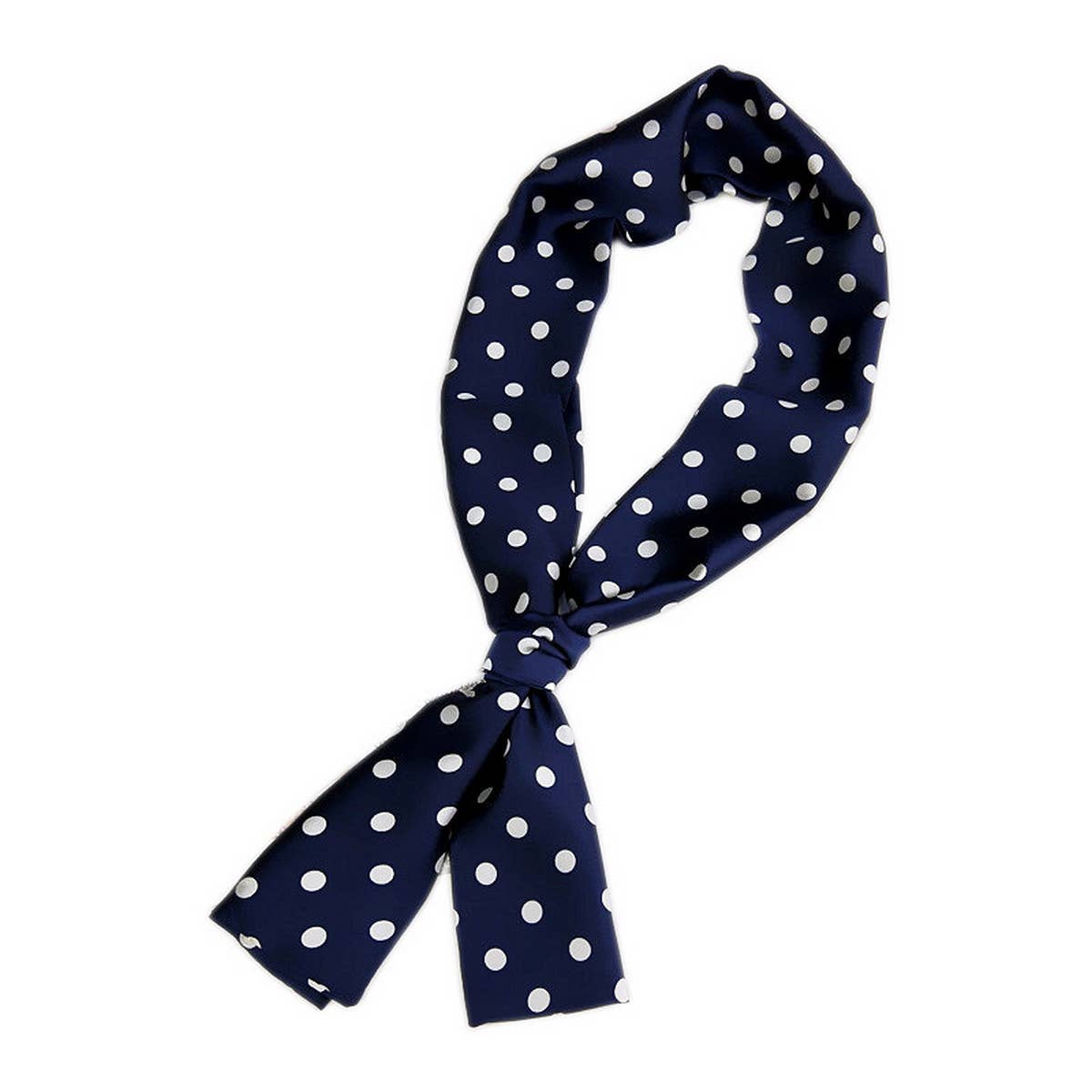 CWASC2392_WAVE DOT LONG SCARF DOUBLE-SIDED SCARF