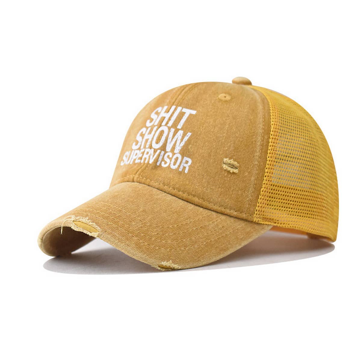 NEW OUTDOOR VISOR LETTER PRINT TRUCKER HAT_CWAH1368