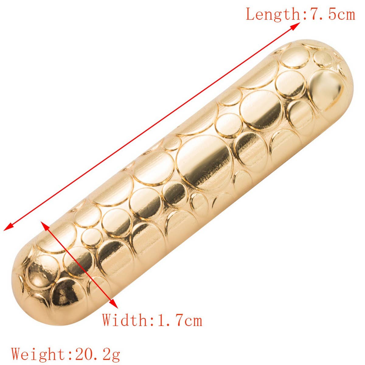 Sleek Beaded Metal Hair Clip for Braids & Buns_CWAHA6232