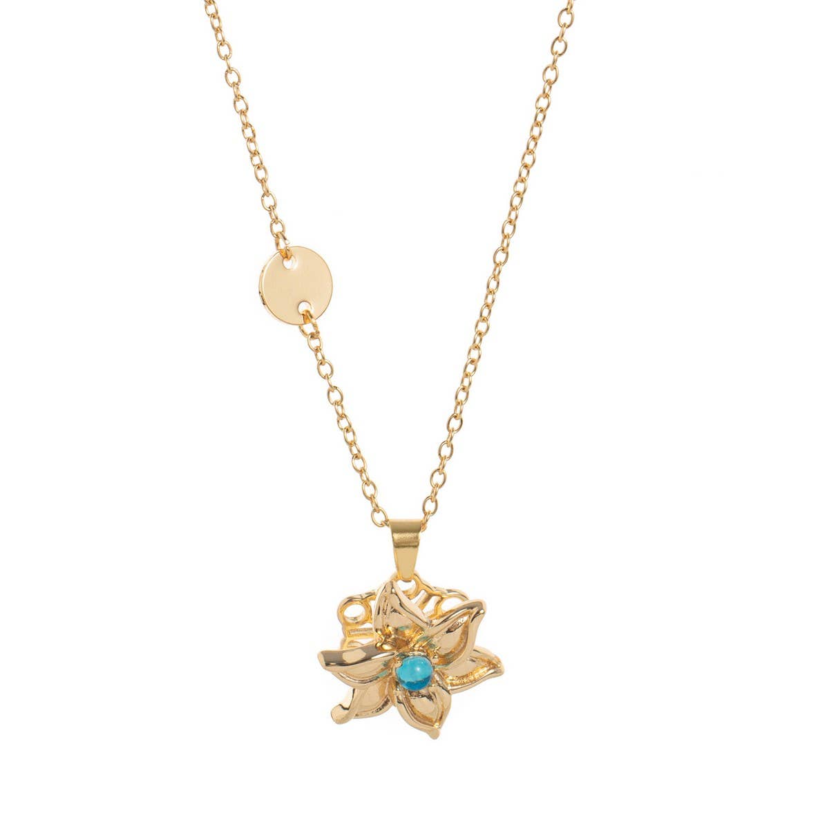 Spinning December Flower Necklace ??Lucky Bloom_CWMM6969