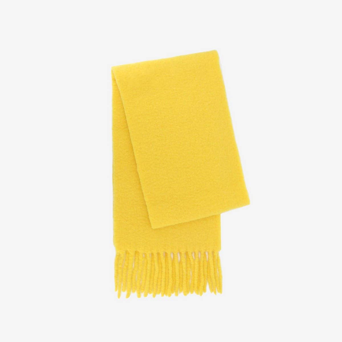 Iceland Blue Wool Scarf ? Long Winter Tassel Wrap