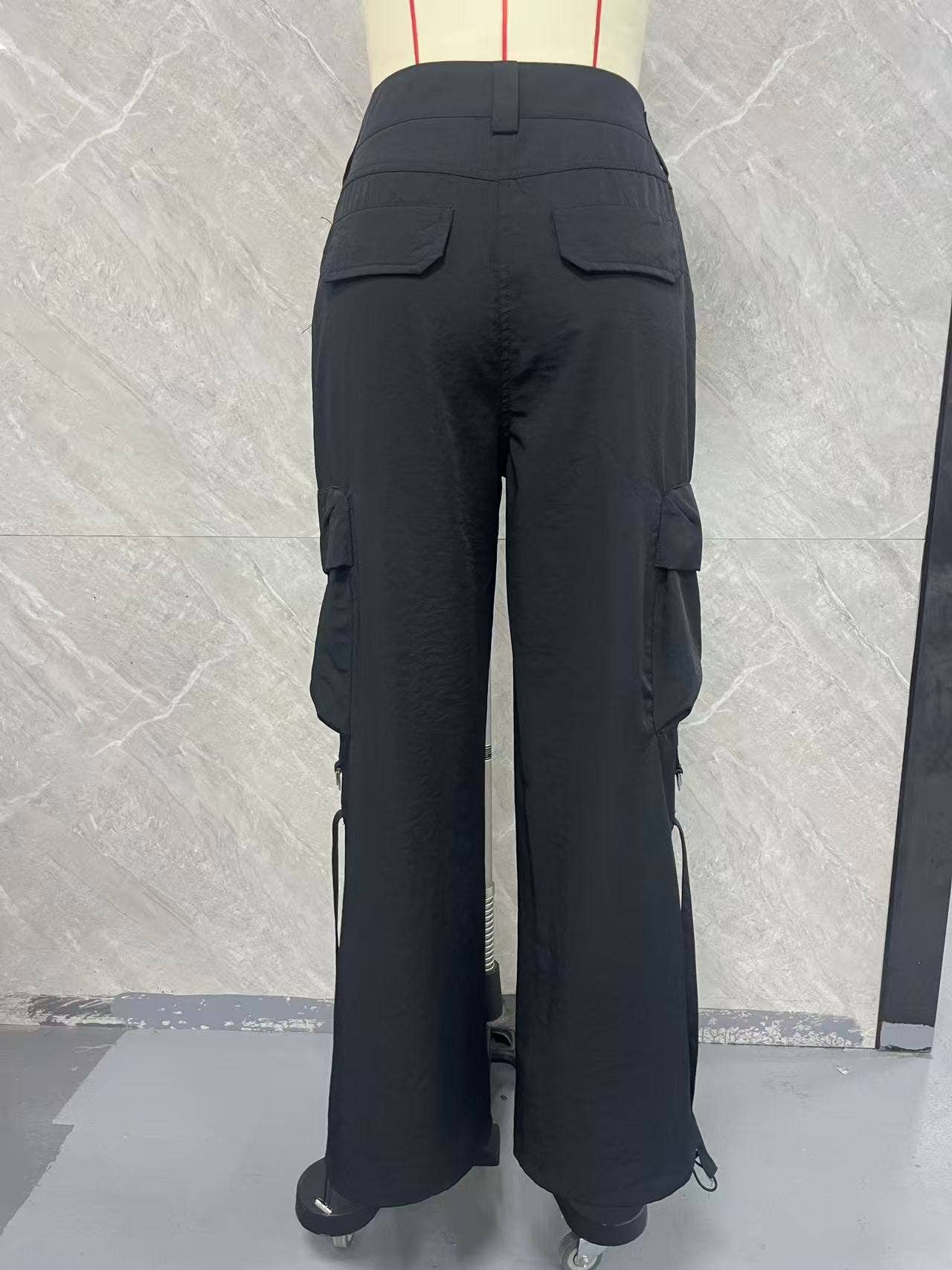 Solid-color tight-fitting quick-drying pants
