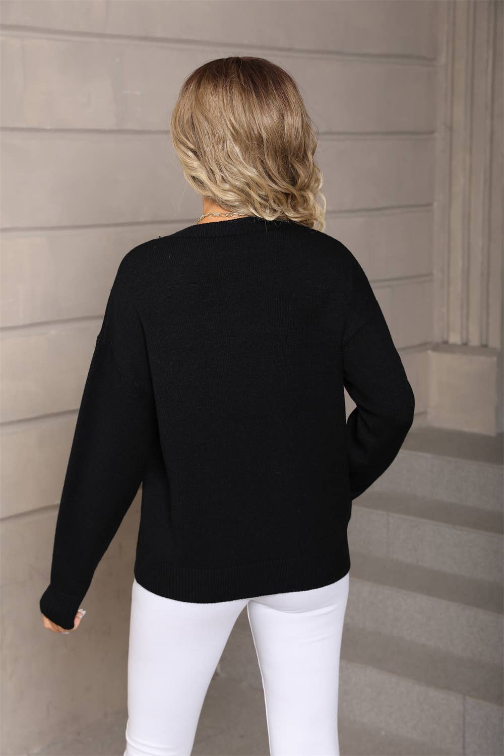 Fashion love loose Valentine's Day knit sweater