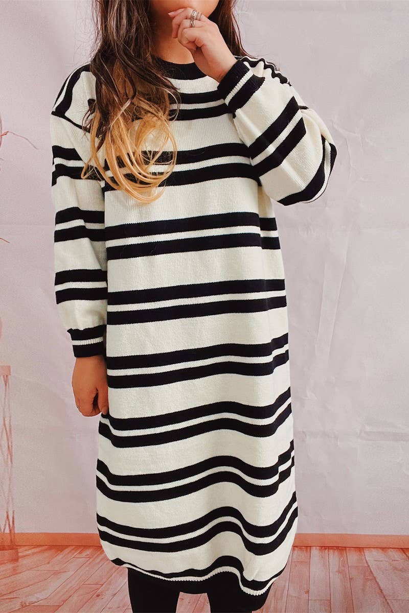 Temperament commuter knit dress sweater dress