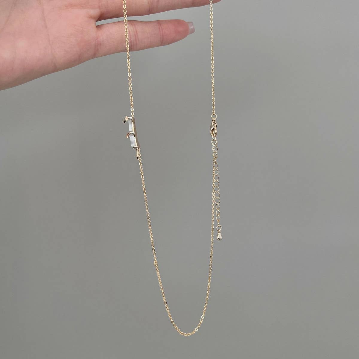 CAT'S EYE BAMBOO NECKLACE_CWAJE1267