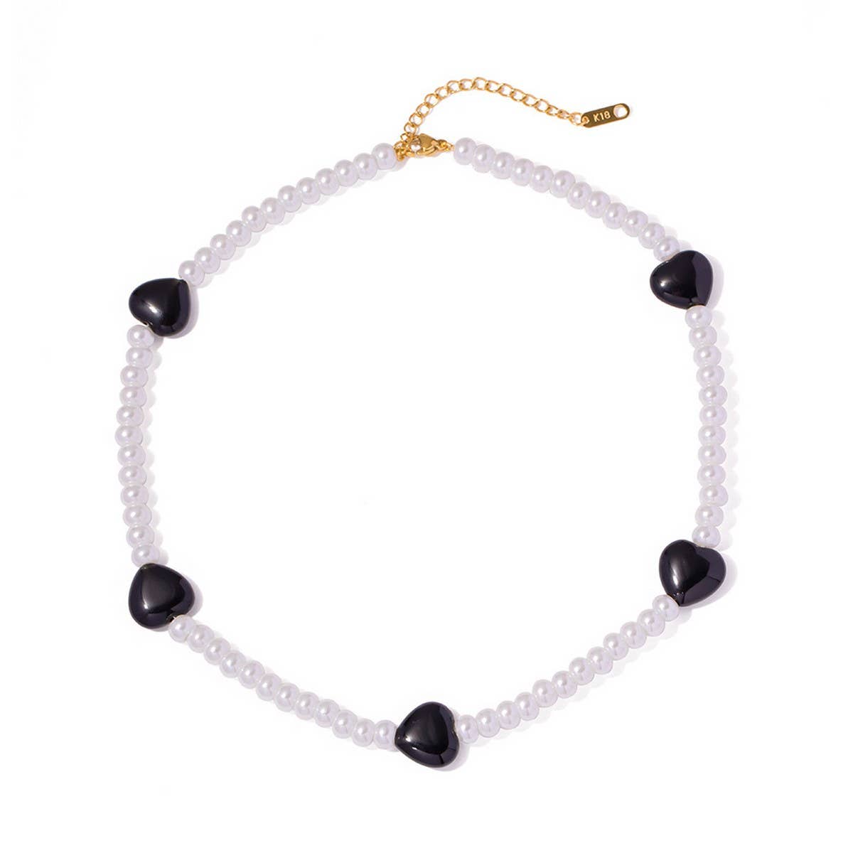GLASS PEARLNICHEHIGH-END SENSE NECKLACE