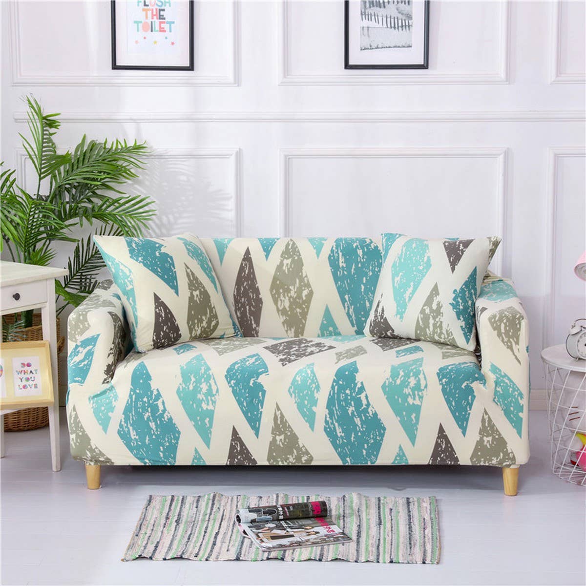 Stretch Sofa Cover, Full Wrap for All Seasons_CWMM8313