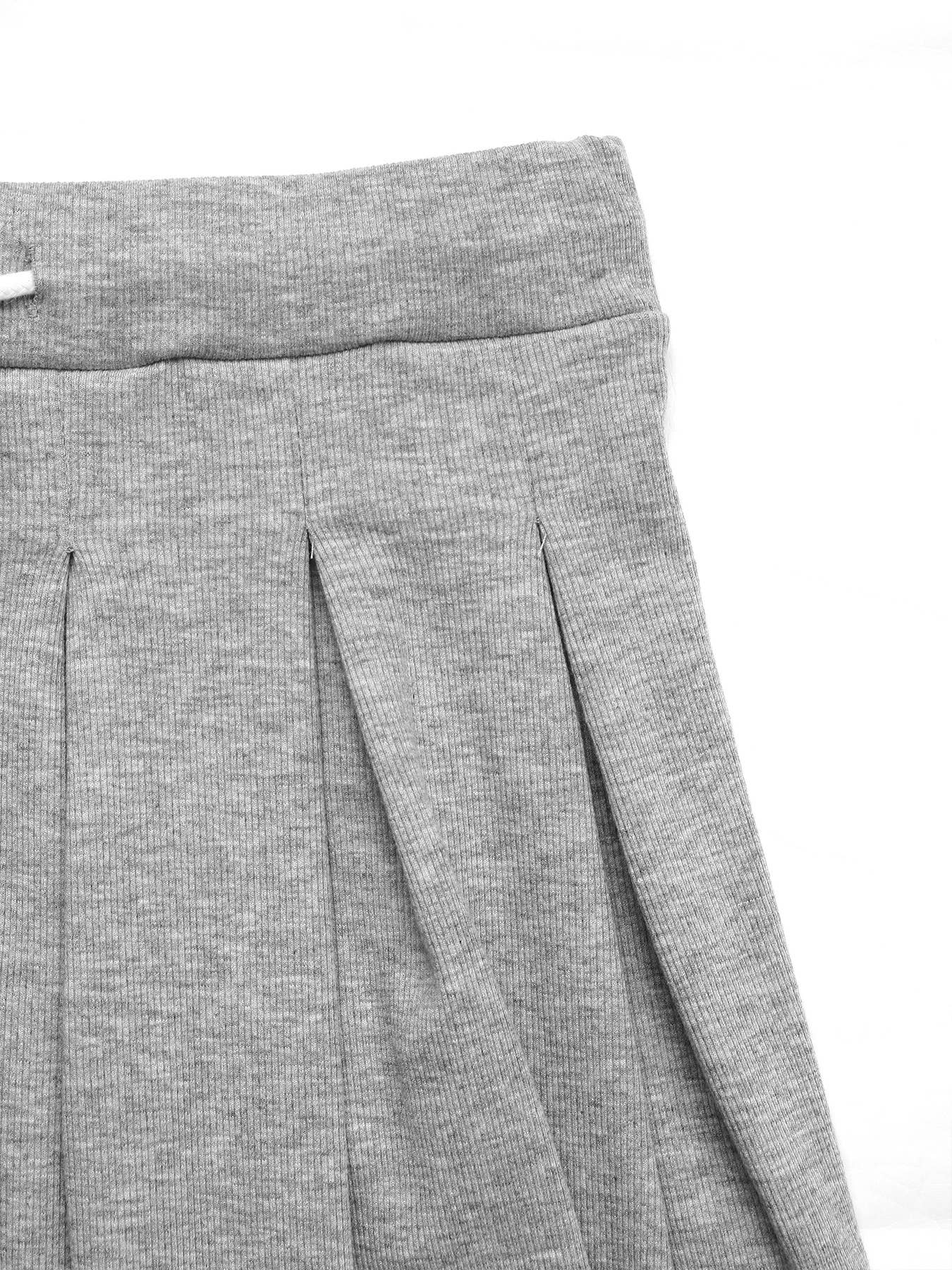 Lace-up short skirt halter top two-piece set