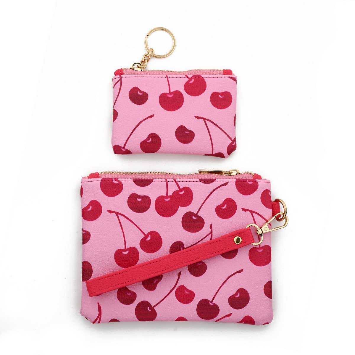 Women¡¯s Leather Coin Wallet with Bow and Wristlet_CUAB00436
