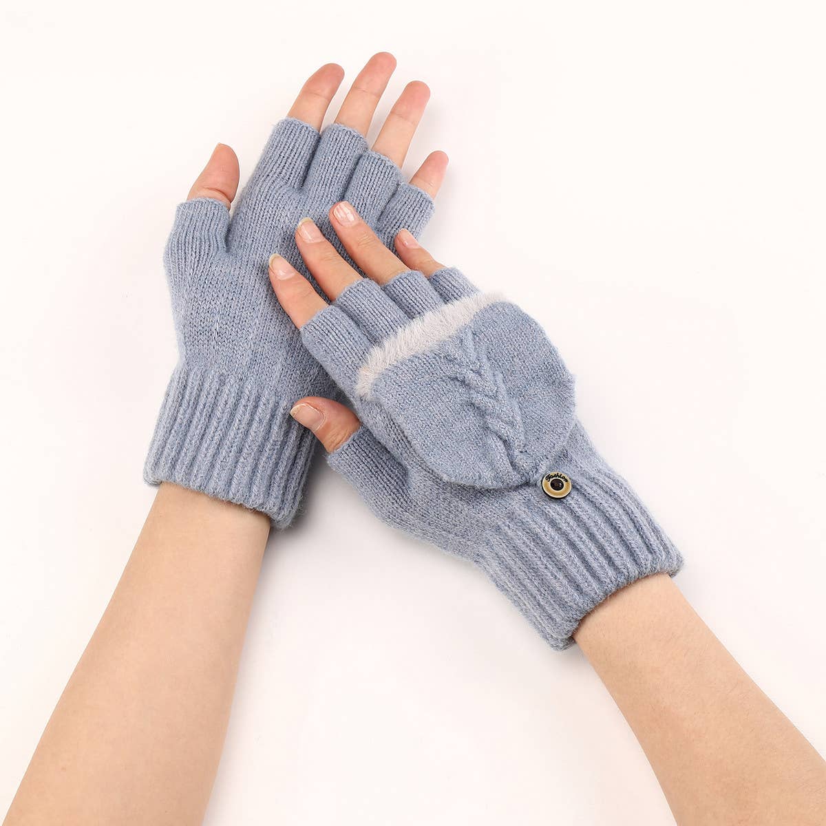 FLAP RAW EDGE AUTUMN SHORT GLOVES_CWAG0099