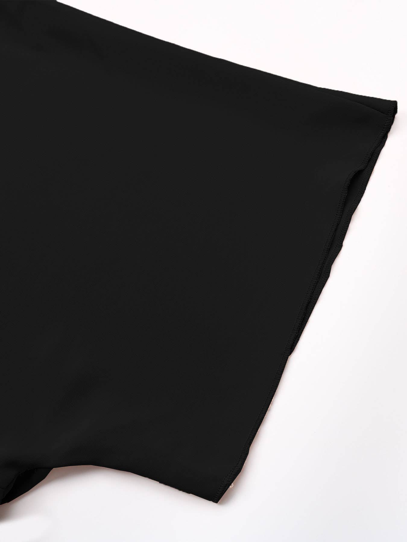 Solid color irregular waist slit mid-length dress