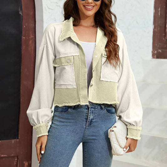 WAFFLE COAT WITH LONG SLEEVES AND SHORT SLEEVES