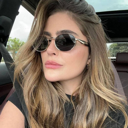 ROUND SMALL FRAME SUNGLASSES TRENDY SUNGLASSES