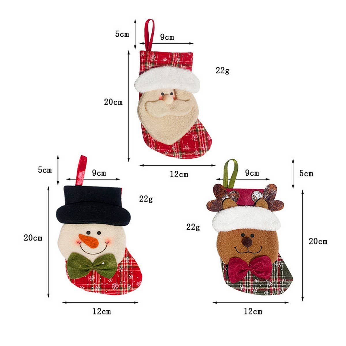 CHRISTMAS SOCKS CHILDREN GIFT BAG CANDY BAG