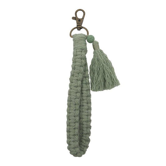 MOBILE PHONE HANGING TASSEL BRAIDED KEYCHAIN