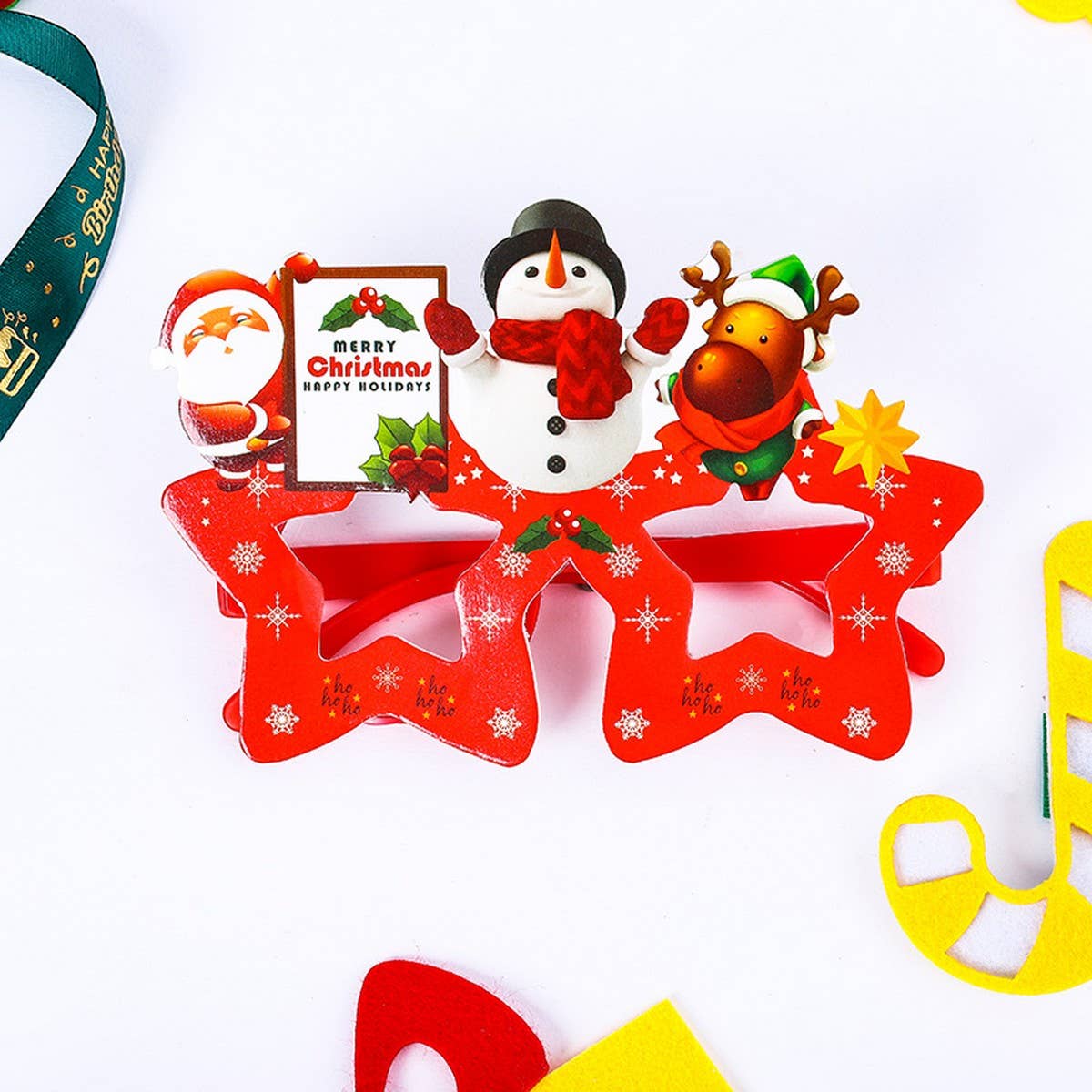 CREATIVE CHRISTMAS GIFT DECORATION GLASSES FRAME