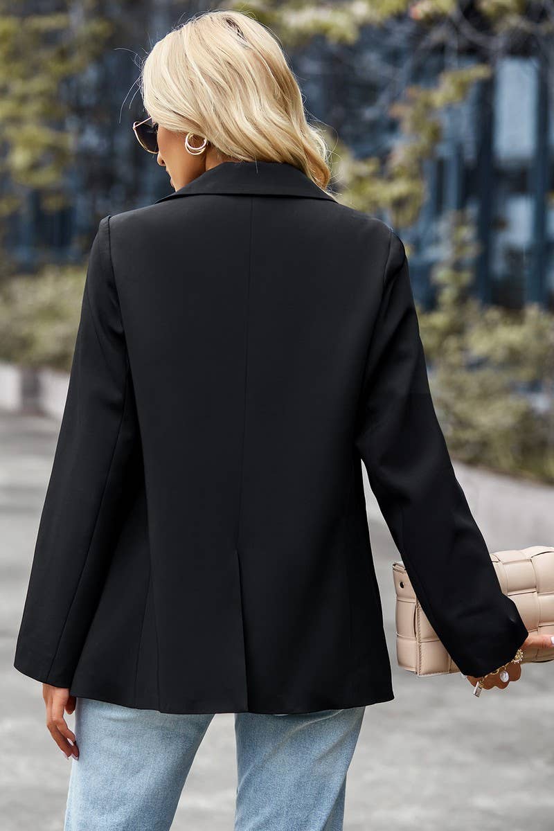 CWOBL00217_SOLID COLLARED CASUAL BLAZER JACKET