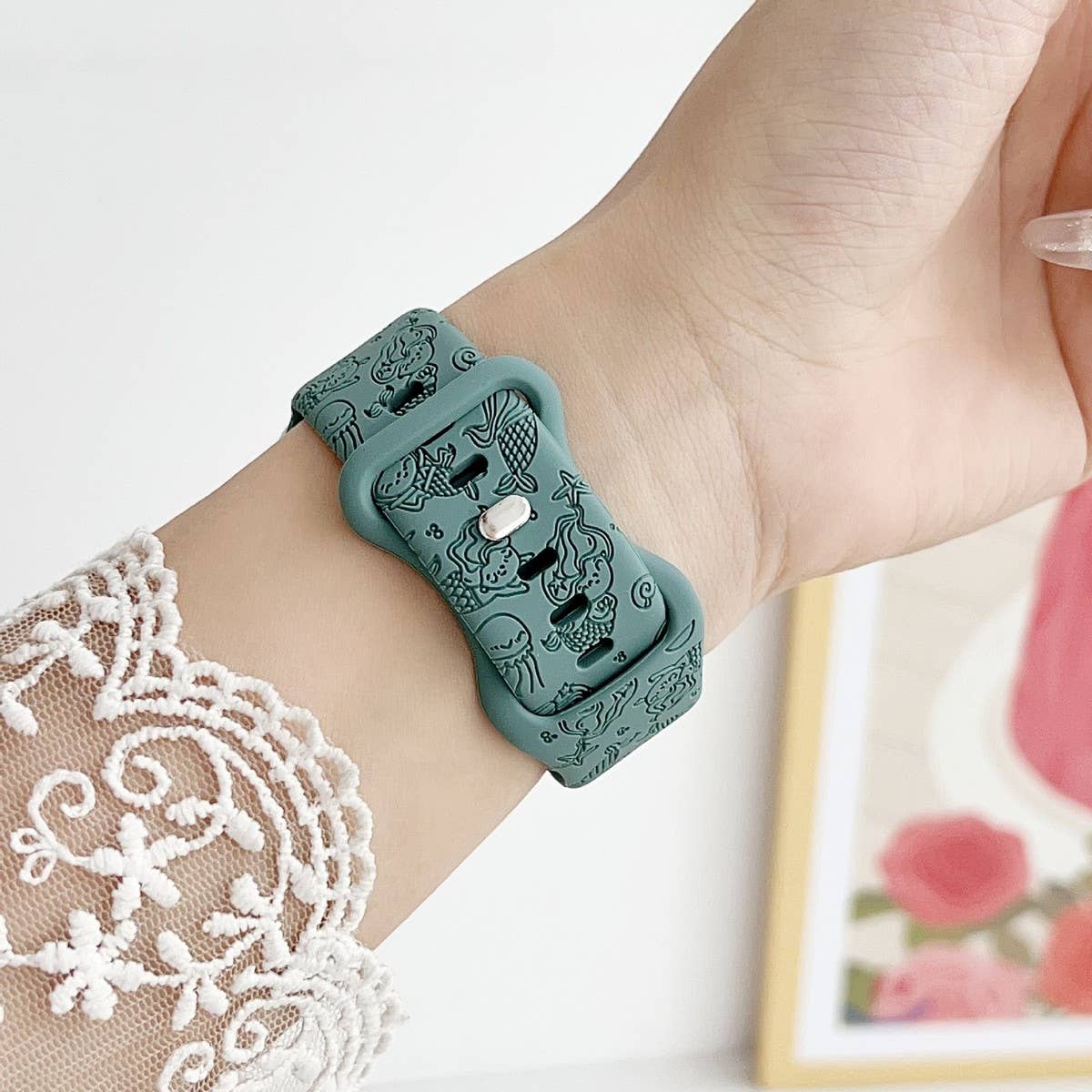 APPLE WATCH ULTRAS9S8 ENGRAVED MERMAID STRAP_CWWW0056