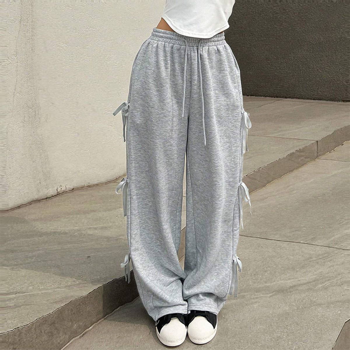 LOOSE FASHION HIGH-WAISTED LONG SKATEBOARD PANTS