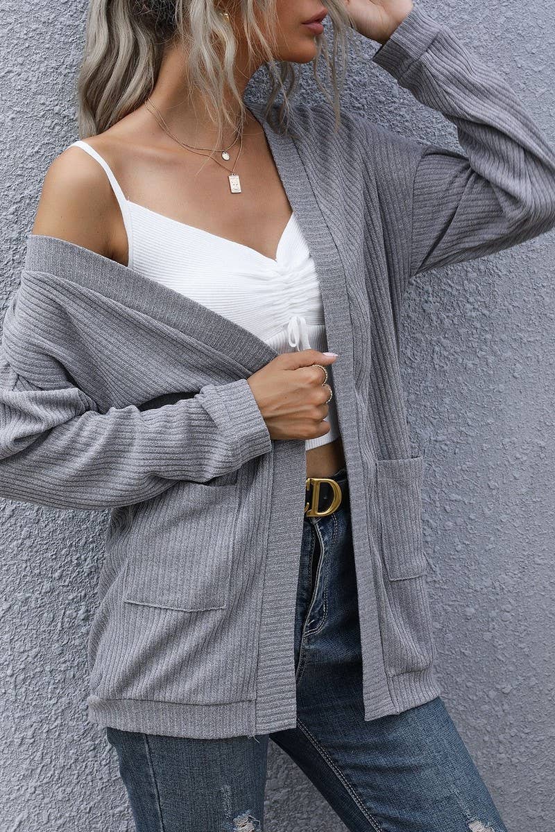 CWOCAL00585_LONG-SLEEVED SOLID COLOR LONG CARDIGAN