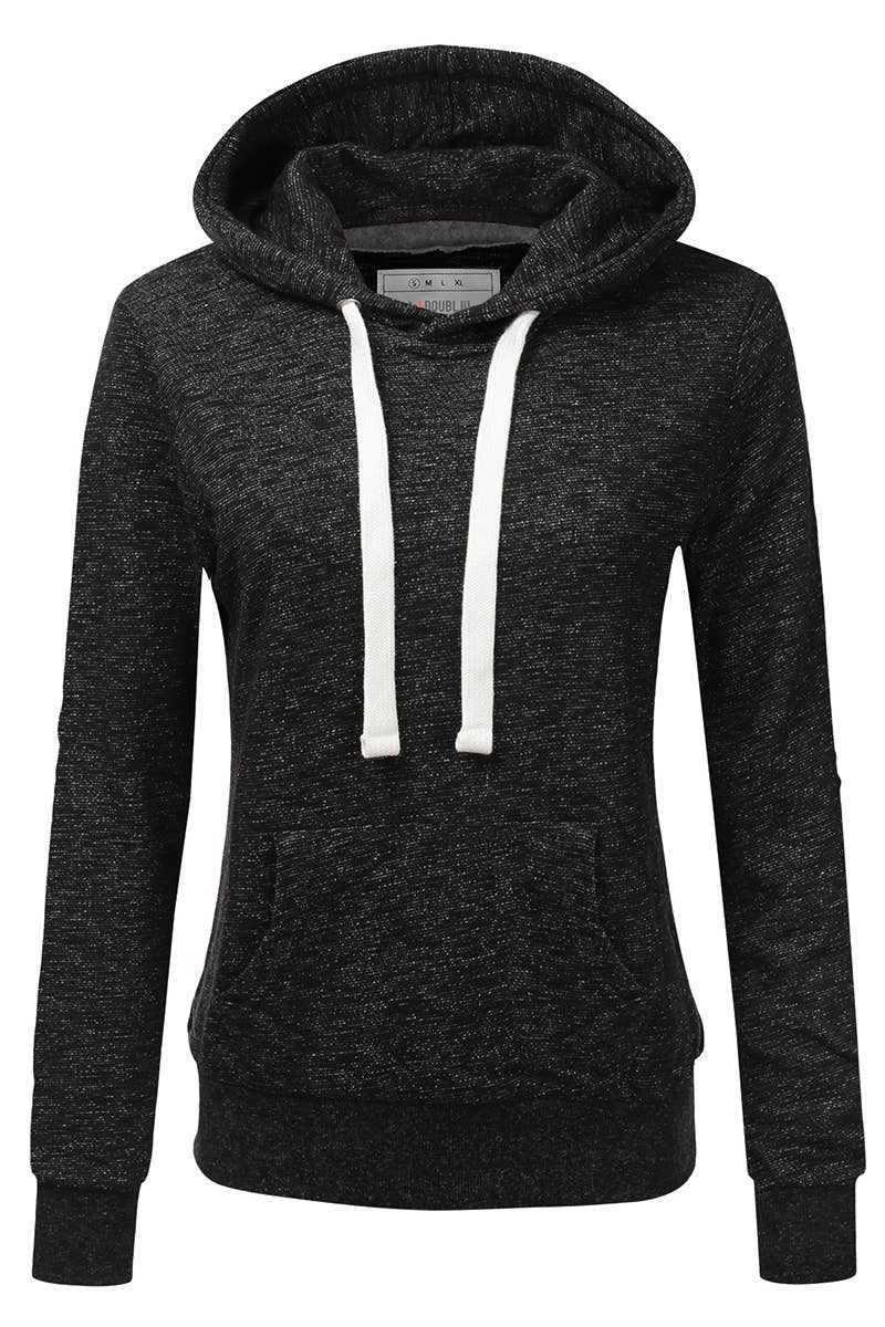 SOLID COLOR LONG SLEEVED HOODIE_AWOHOL189