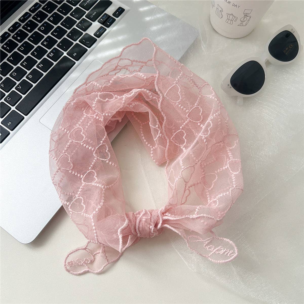 Heart Lace Triangle Scarf-Sun Protection Neck Wrap