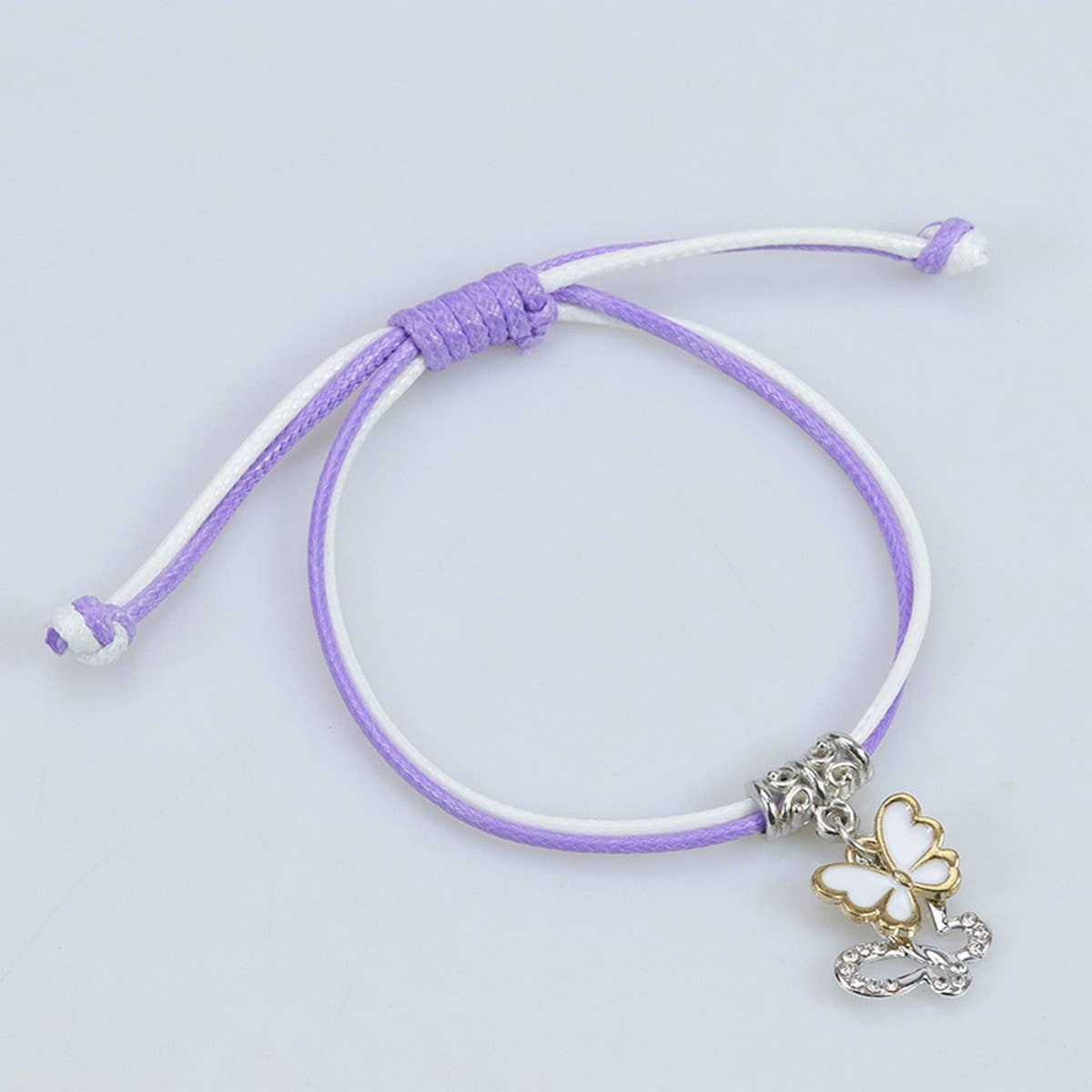 SIMPLE BUTTERFLY DECORATIVE WOVEN BRACELET_CWAJE0730