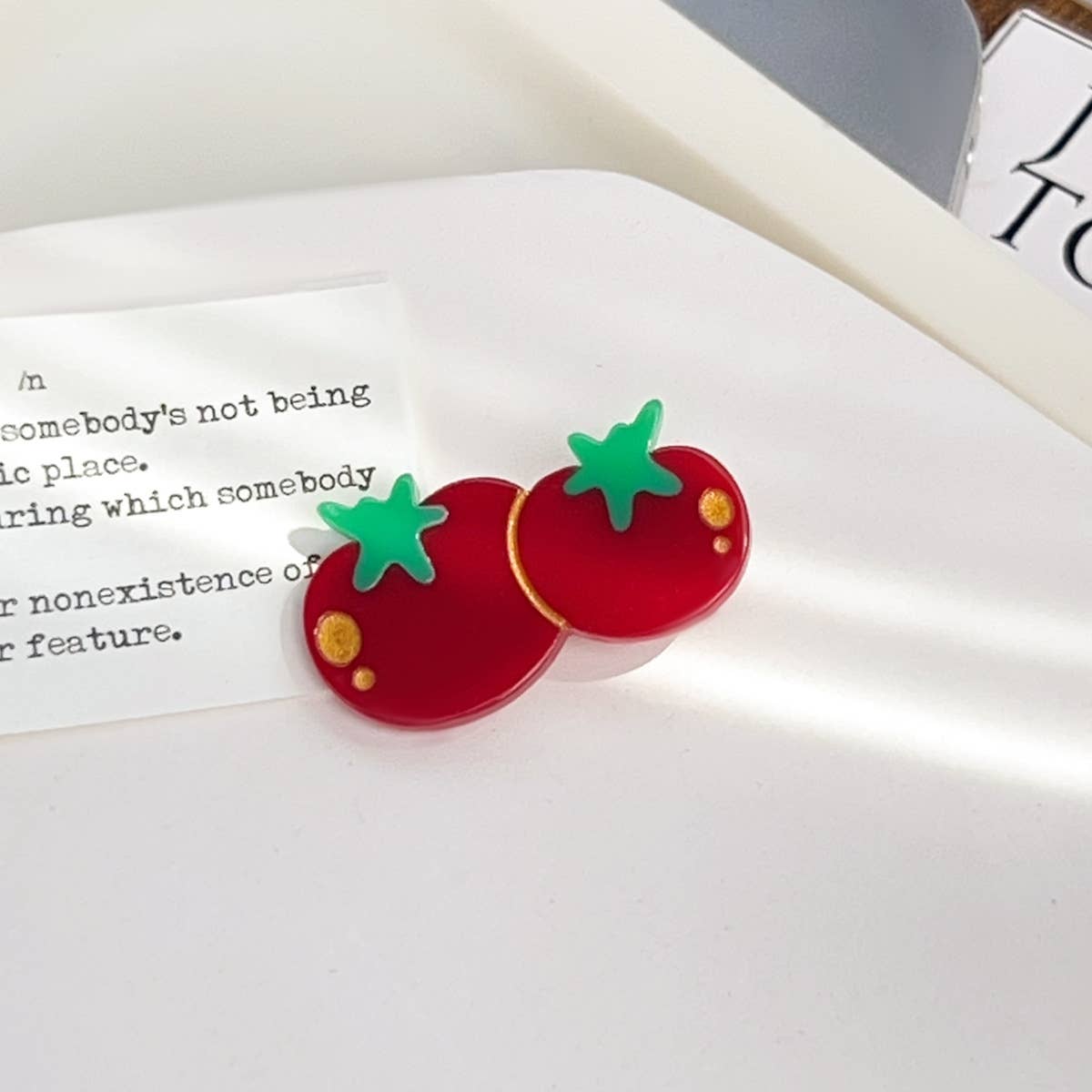 Fruit and vegetable acetic acid hair clips