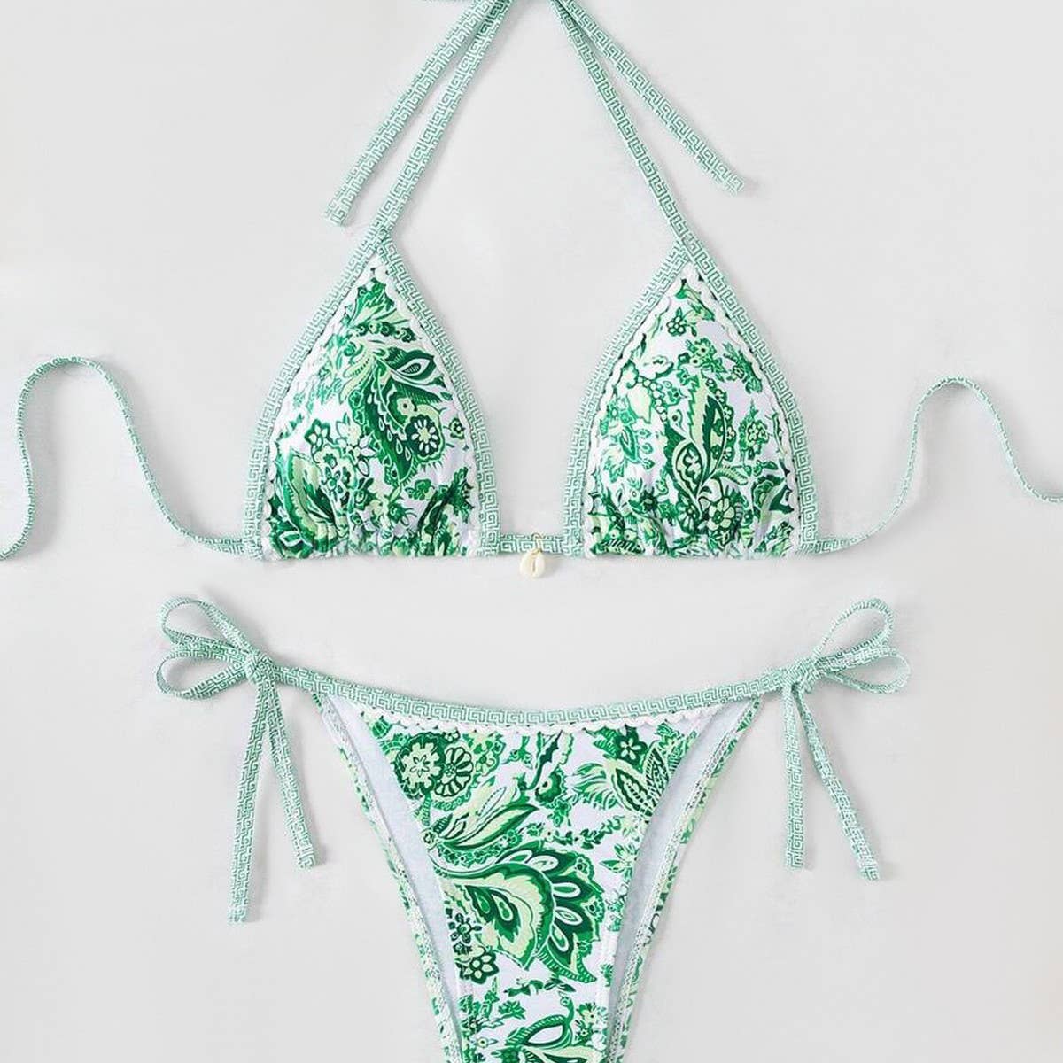PAISLEY PRINT BIKINI SET - TIE SIDE SWIMSUIT_CWMW0918