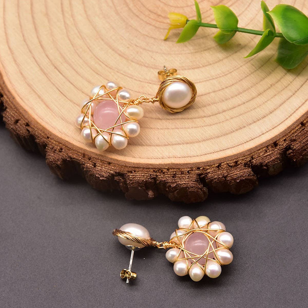 SWEET AND FRESH HANDMADE PEARL EARRINGS