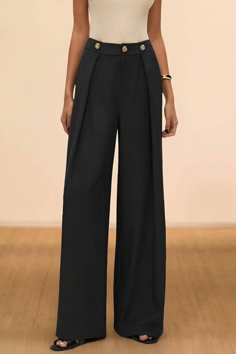 CWBLP2188_HIGH WAIST STRAIGHT LEG ZIP POCKET WORK PANTS