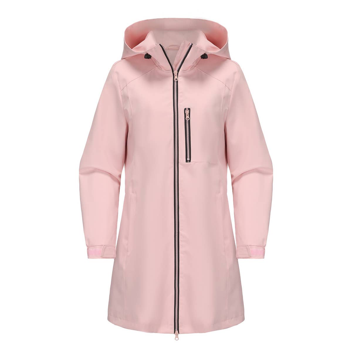 HOODED LONG-SLEEVED SPORTS TRENCH COAT