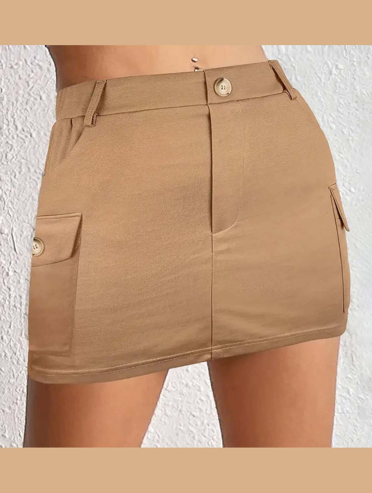 BOOTY SKIRT WITH BIG POCKETS_CWBSS0179