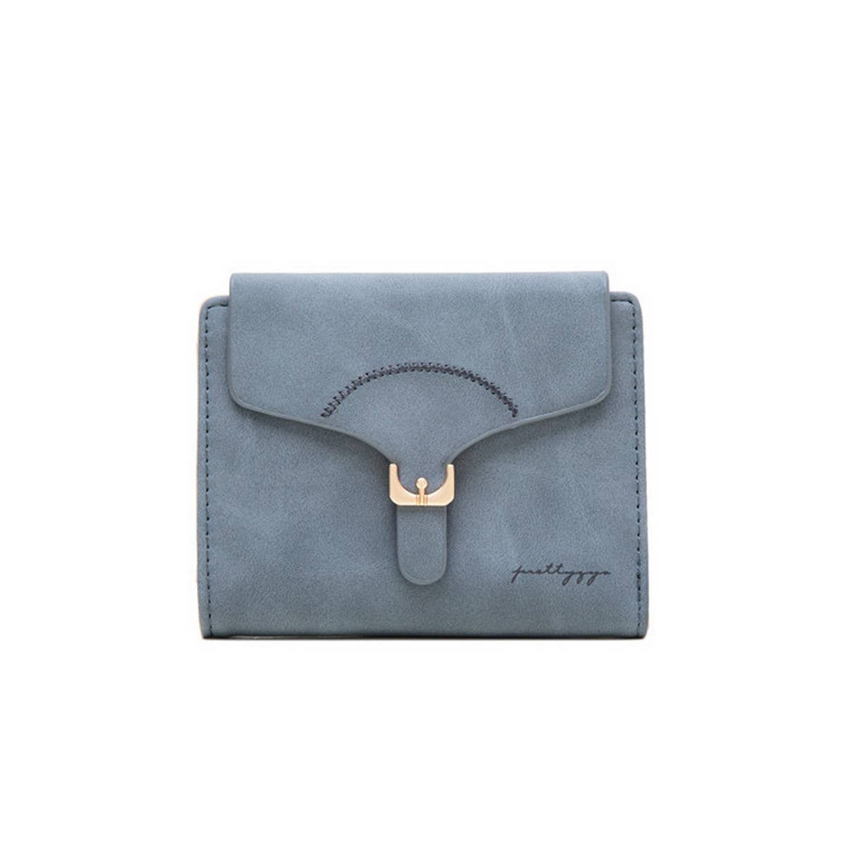 LADIES SHORT SIMPLE FOLDING COIN PURSE_CWAB2332