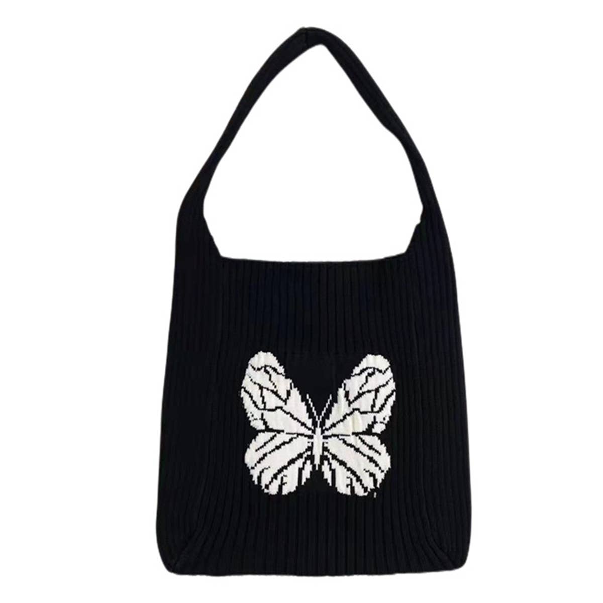 WOMEN BUTTERFLY KNITTING HOBO BAG_CWAB0836