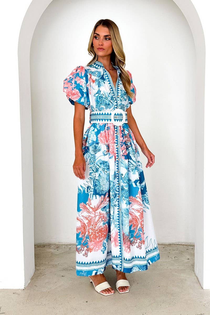 CWDMD6319_SUMMER FASHION CASUAL LACE-UP LONG DRESS