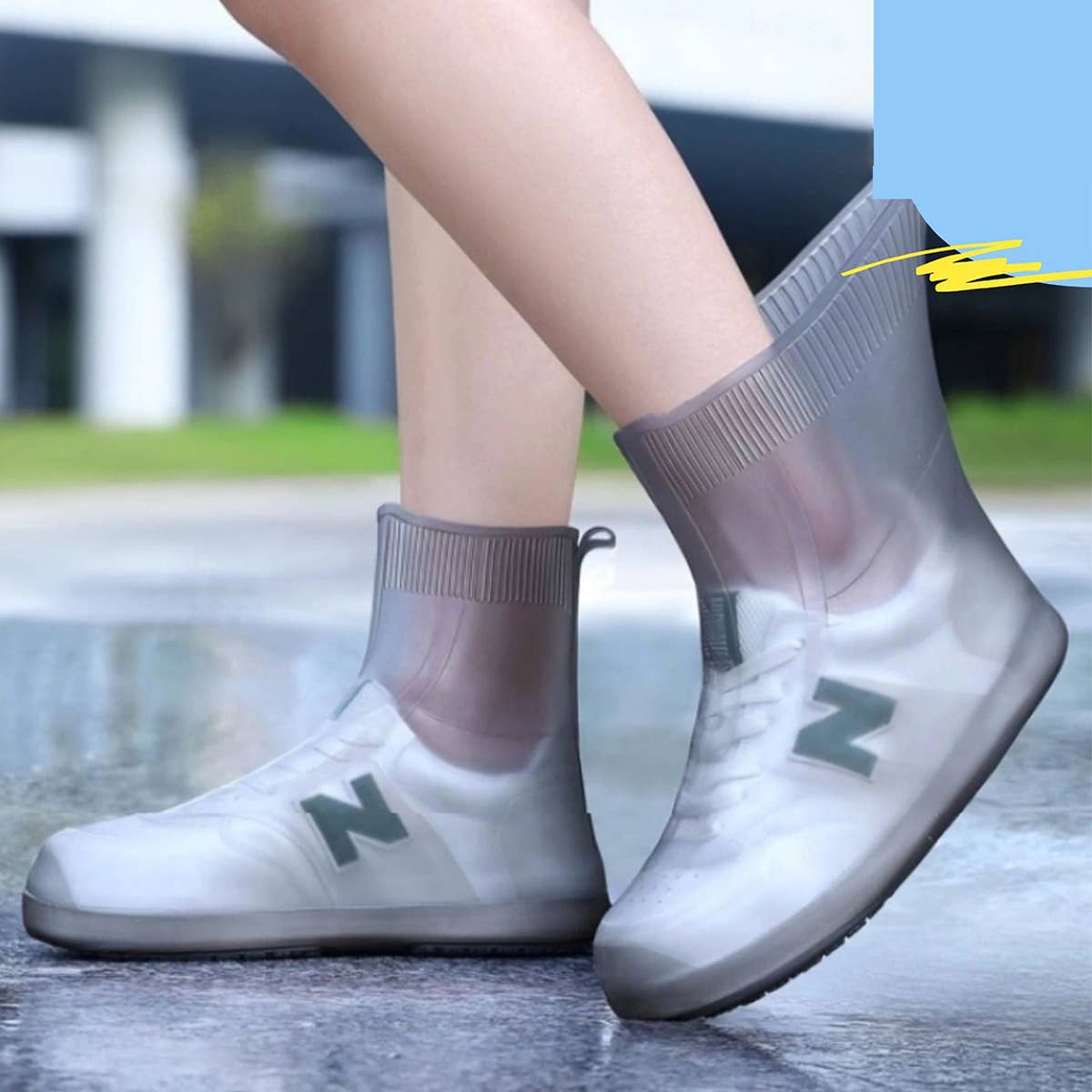 CWMM8436_THICK WEAR-RESISTANT RAIN BOOTS RAINPROOF SHOES