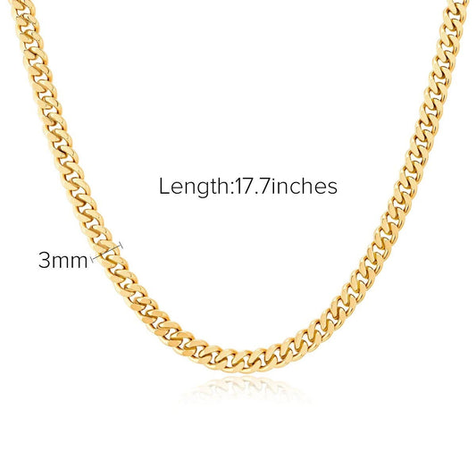 MULTILAYER GOLD PLATE STAINLESS STEEL NECKLACE