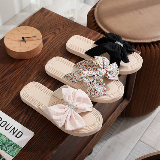 NEW PRINTED FLOWER BOW SANDALS_CWSHS0724