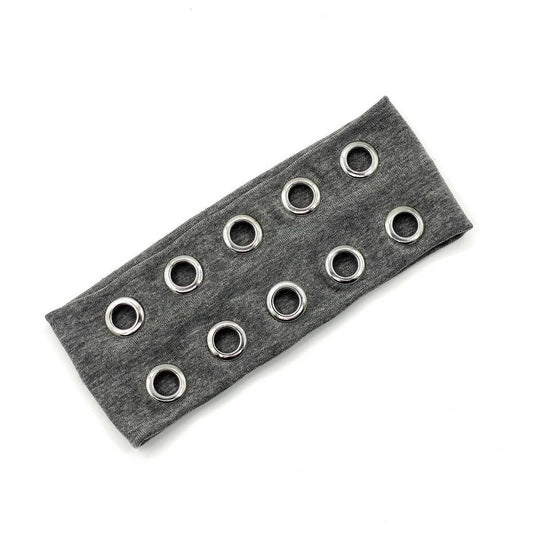 Punk Elastic Headwrap with Round Eyelets_CWAHA6314