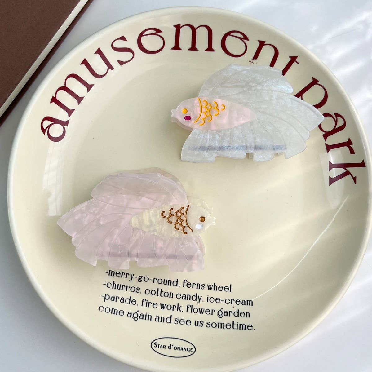 Betta Fish Acetate Cute Hair Claw Clip_CWAHA5952