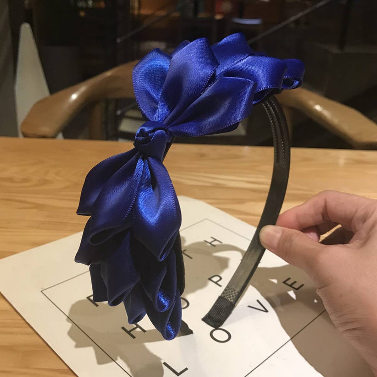 CUTE WOMEN'S SOLID COLOR BOW HEADBAND