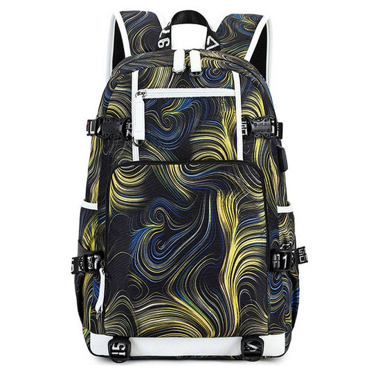 Backpacks for School ??Graffiti Print Travel Bag_CWAB5515