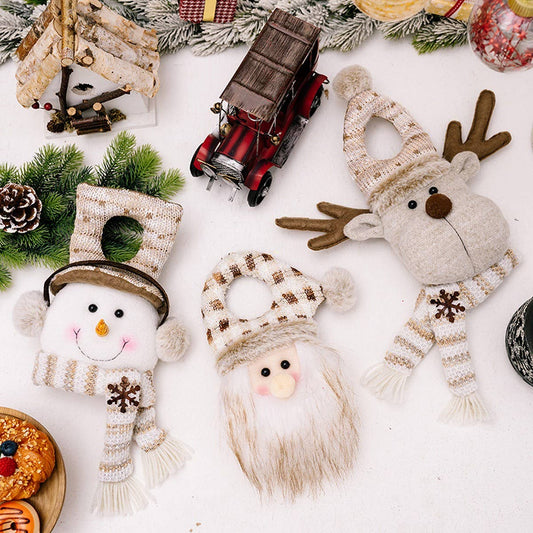 CWMM10335_CHRISTMAS DOOR HANGING SANTA SNOWMAN REINDEER