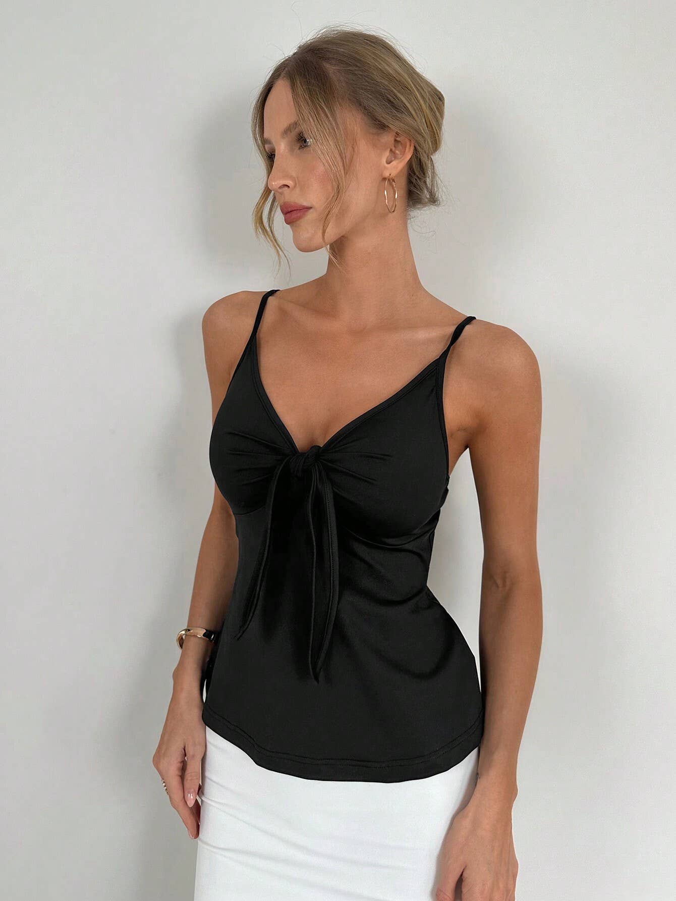 SEXY CAMISOLE VEST STRAP SLIM-FIT TOP OVER