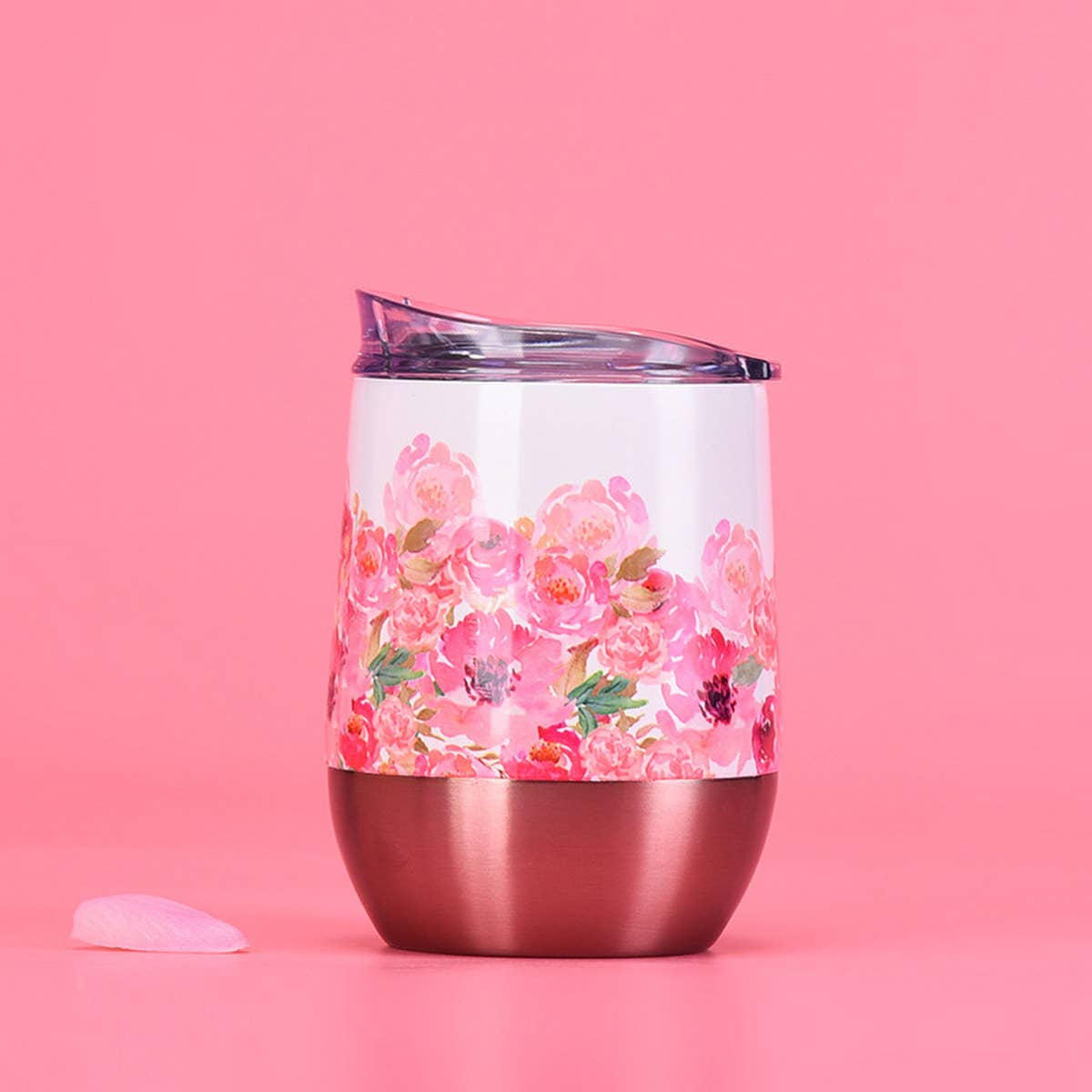 FASHIONABLE PRINTED STRAW THERMOS CUP