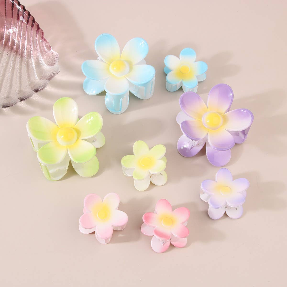 Plumeria Claw Clip??Tropical Flower Hair Accessory_CWMM4992