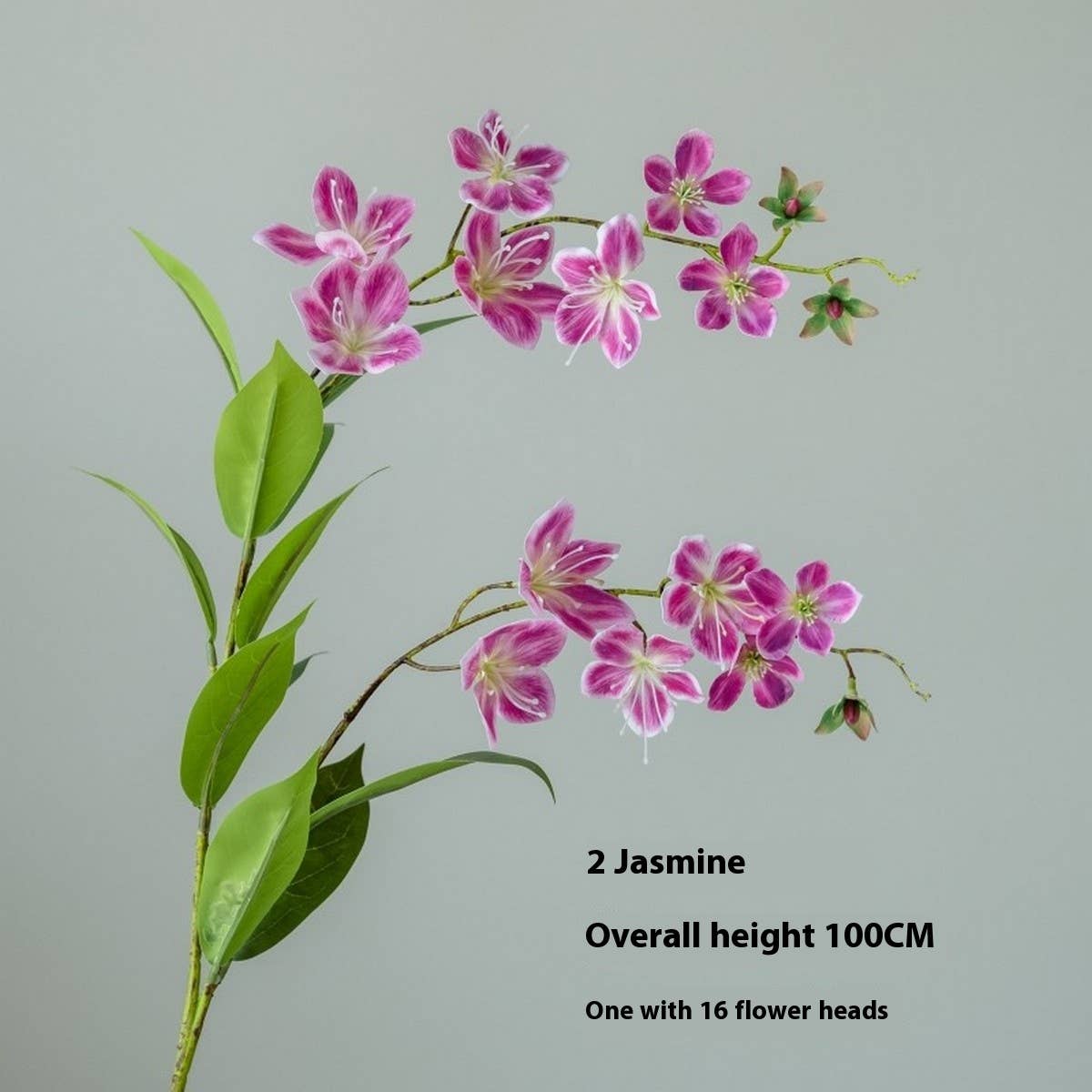 Single Stem Jasmine & Begonia Artificial Flower_CWMM6516