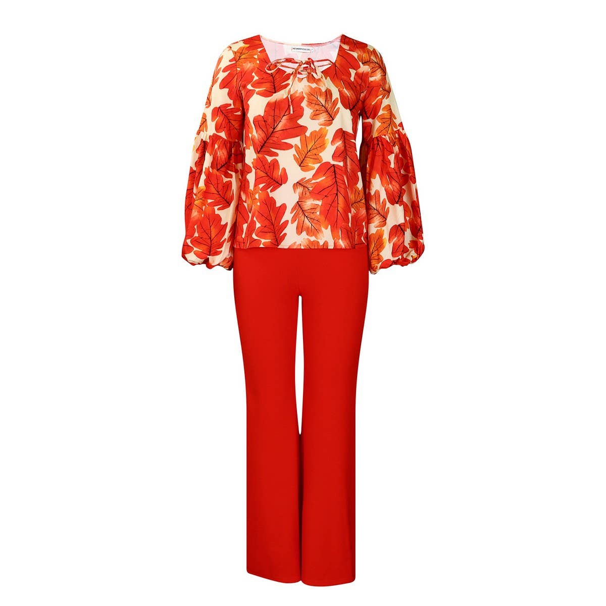 PRINTED TOP AND WIDE-LEG PANTS TWO-PIECE SET_CWSTB1142