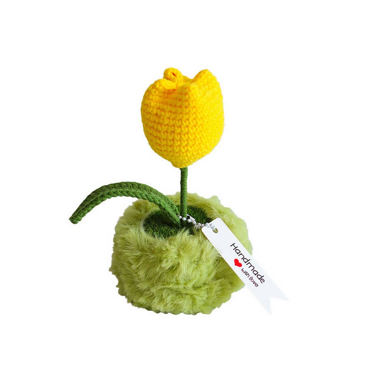 CWMM9278_HAND-WOVEN TULIP POTTED OFFICE DESKTOP ORNAMENTS